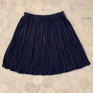 Blue High Waisted Skirt